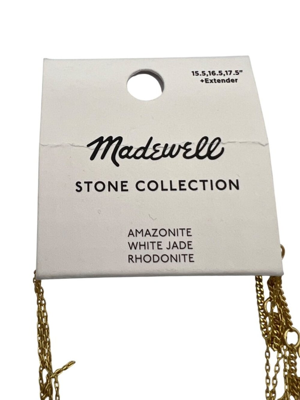 Madewell Stone Collection 3 Necklace Set NWT $46 Hollywood Wardrobe Acquired - Picture 3 of 7